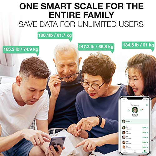 Korescale Gen2 Digital Smart Scale with BMI, Body Fat, Muscle Mass, Weight | Highly Accurate Bathroom Scales, Bluetooth Co...