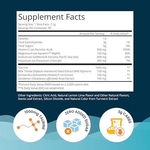 UpWellness LTV Liver Hydration Packets - Electrolytes Powder Packets for Instant Hydration - Physician-Formulated for Whol...