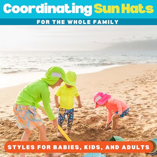 SwimZip Sun Hat with Neck Flap | UPF 50+ Protection for Baby, Toddler, and Kids