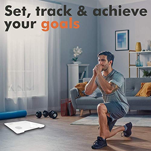 KONQUEST Smart Scale for Body Weight, Digital Bathroom Scale BMI Weighing Bluetooth Body Fat Scale, Body Composition Monit...
