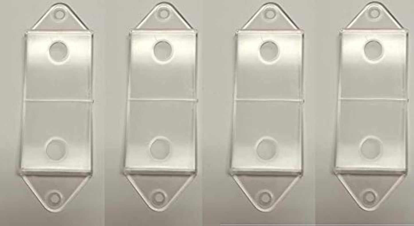 JSP Manufacturing Clear Rocker Switch Plate Cover Guard 4 Pack - Protects Lights/Circuits, Model LT-SC-Rocker-Clear-4Pack