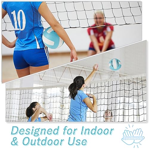 UUBEMM Volleyball Soft Touch for Indoor Outdoor Beach Park Games Gym Practice,Official Size Backyard Volleyballs with Pump...