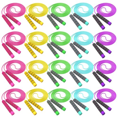 Jump Rope For Kids,Jump Rope Kids,Adjustable Soft Skipping Rope With Skin-Friendly Foam Handles For Boys,Girls,Women, Men,...