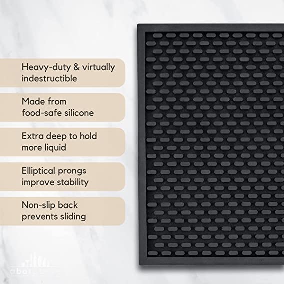 Premium A Bar Above Heavy Duty Bar Mat, Food Safe Silicone Mat, Mats for Bartending and Coffee, Commercial Strength Barten...