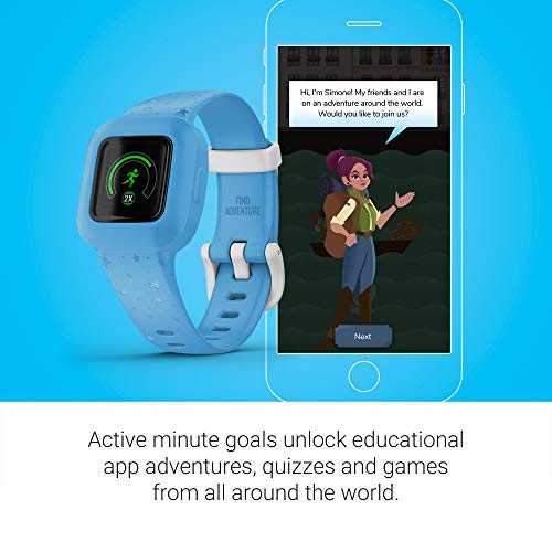 Garmin vivofit jr. 3, Fitness Tracker for Kids, Includes Interactive App Experience, Swim-Friendly, Up to 1-Year Battery L...