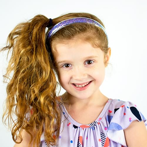 FROG SAC 4 Headbands for Girls - Kids Headband with Comb Teeth, Thin Little Girl Head Bands, Toddler Hairband Hair Accesso...