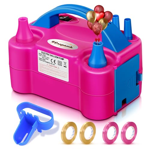 FLSEPAMB Balloon Pump, Electric Balloon Pump,Portable Dual Nozzles Electric Balloon Air Pump 110V 600W, Electric Balloon I...