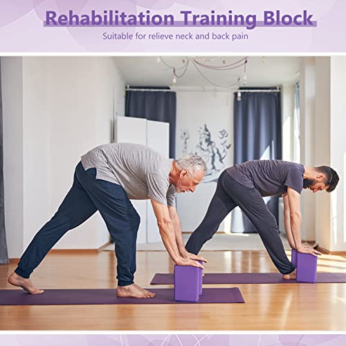 10 Pcs Yoga Blocks Eva Foam Blocks Supportive Yoga Brick Soft Non Slip Gymnastic Blocks Lightweight Dance Blocks for Stret...