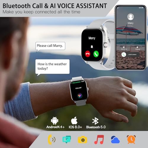 Smart Watch for Women Men(Answer/Make Call), Smartwatches with Heart Rate/SpO2/Sleep/Stress Monitor, IP68 Waterproof Activ...