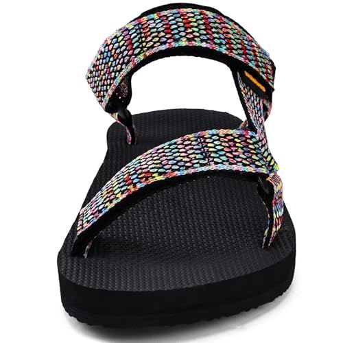 WateLves Womens-Sport-Sandals Hiking Sandals with-Arch-Support Webbing-Outdoor-Beach-Water-Sandals for Travel-Walking-Trek...