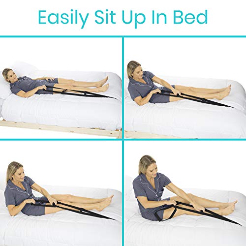 Vive Bed Ladder Assist - Pull Up Assist Device with Handle Strap - Rope Ladder Caddie Helper - Sitting, Sit Up Hoist for E...