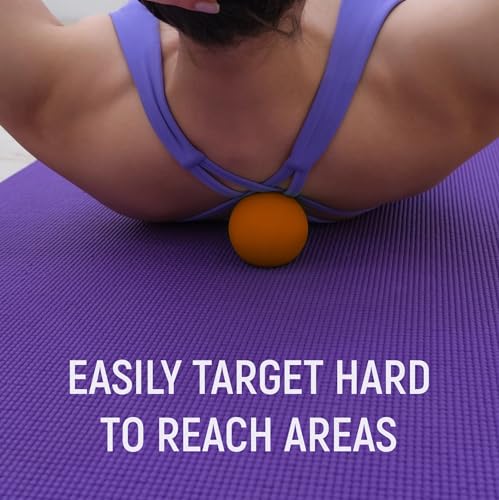 Massage Lacrosse Balls for Myofascial Release - Trigger Point Therapy Ball Set for Deep Tissue Relief - Foot Massage Ball ...
