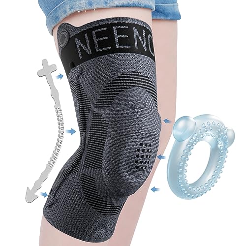 NEENCA Kids Knee Brace Sleeve, Youth Knee Compression Sleeve for Children - Boys & Girls. Child Knee Support with Patella ...