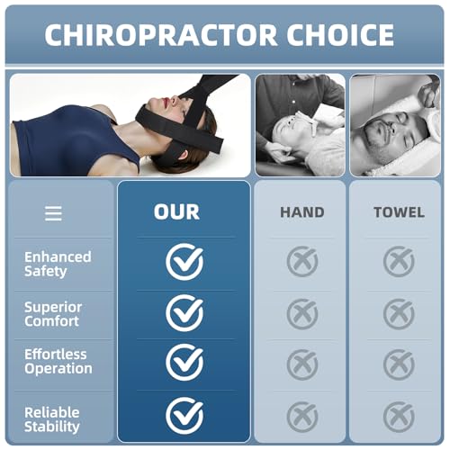 Y Neck Strap Stretcher, Cervical Traction Device for Neck Pain Relief, Spine Chiropractic Decompression Traction Tool with...