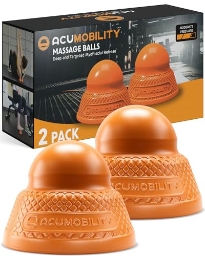 Acumobility Massage Ball Roller 2 Pack - Trigger Point - Massage Balls Massage Roller Ball - Foot Massage Ball - Physical ...