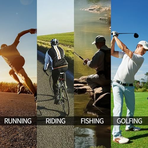 RSQQAV Polarized Sports Sunglasses for Men Women,Driving Fishing Cycling Mountain Bike Sunglasses UV400 Protection