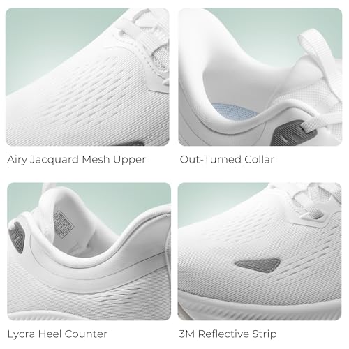 NORTIV 8 Men's Slip On Walking Shoes Hands Free Running Tennis Cushioning ActiveBreeze Non Slip Athletic Gym Workout Comfo...