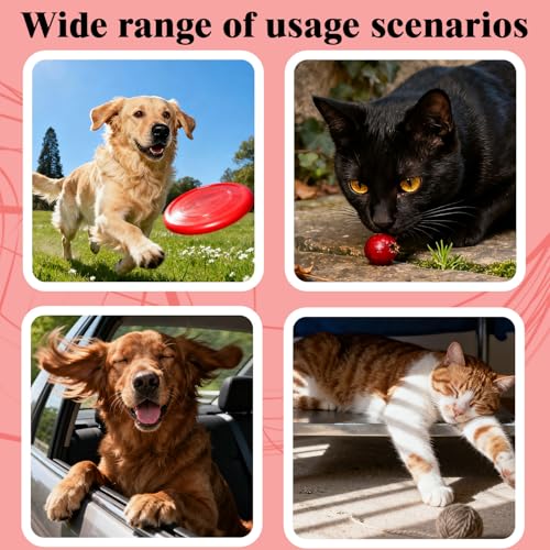 Smart GPS Tracker for Dogs|mini Easy to use Cat GPS Tracker|Waterproof and Drop-Proof|Real-time Positioning Smart Alarm pe...