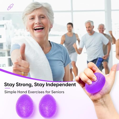 FitBeast Stress Balls for Adults, Hand Exercise Balls 6 Pack, Stress Relief & Grip Strength Trainer, Squishy Balls & Squee...