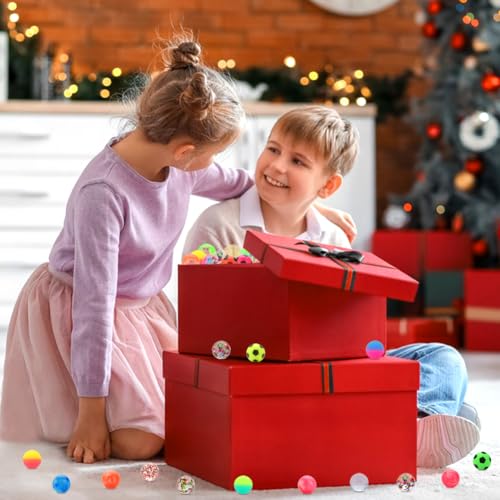 JYXT 24pcs Bouncy Balls for Kids Treasure Box Toys for Classroom Party Favors for Toddlers Kids 3-5 4-8 8-12 Birthday Chri...