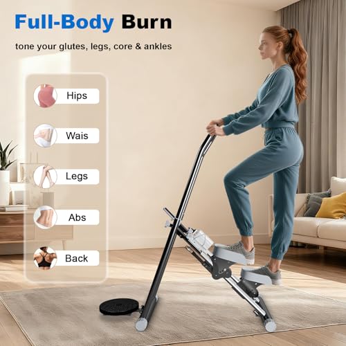 OVER SELF stairmaster Machine for Home - Stair Climber Stepper for Home Gym Exercise, Compact Folding Stair Stepper, Adjus...