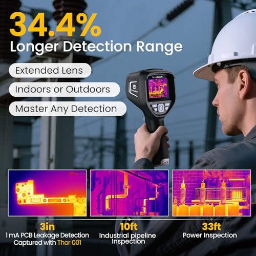 Thermal Master Handheld Thermal Camera, 512×384 X³IR Resolution, Thermal Imaging Camera with 2MP Visual Camera, 640×480 3....