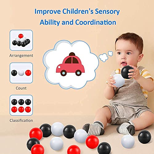 GUESVOT Ball Pit Balls Plastic Balls for Ball Pit Phathalate Free BPA Free Plastic Balls 100pcs 2.2" Set for Toddlers for ...