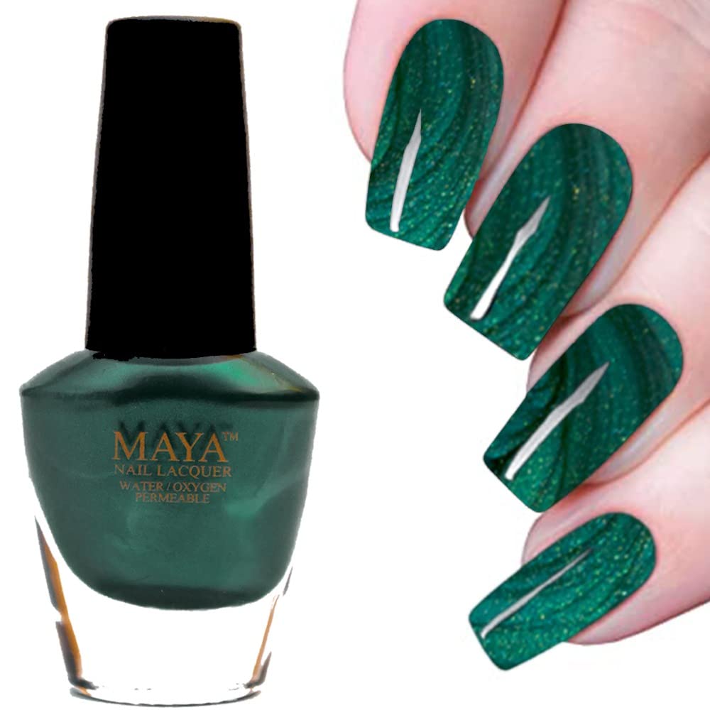 MAYA Nail Lacquer (Mystique). Breathable, Made in the USA, and 9-FREE