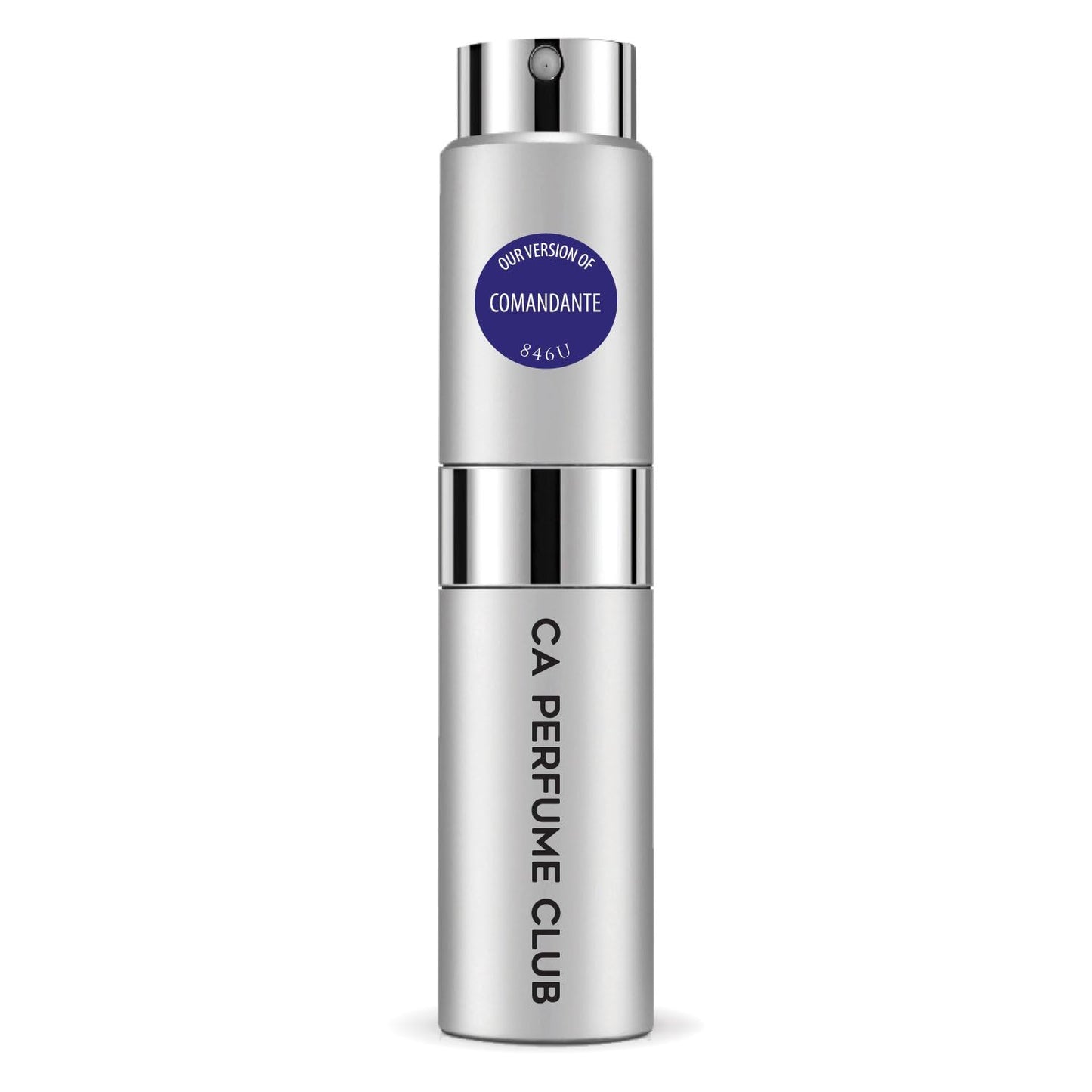 CA Perfume Impression of Comandante for Women and Men Aromatic Fruity Scent Long Lasting Unisex Fragrance Eau De Parfum Travel Size Refillable Atomizer Spray 0.27 Fl Oz 8ml