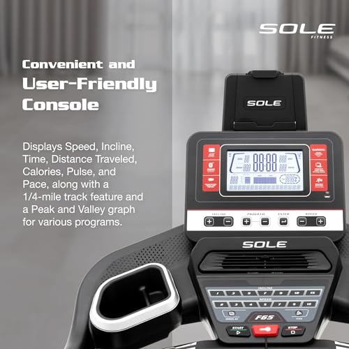 SOLE Fitness F63, F65, F80, F85, TT8 Treadmill With Incline, Bluetooth, Foldable Option - For Home, Work From Home Fitnes...