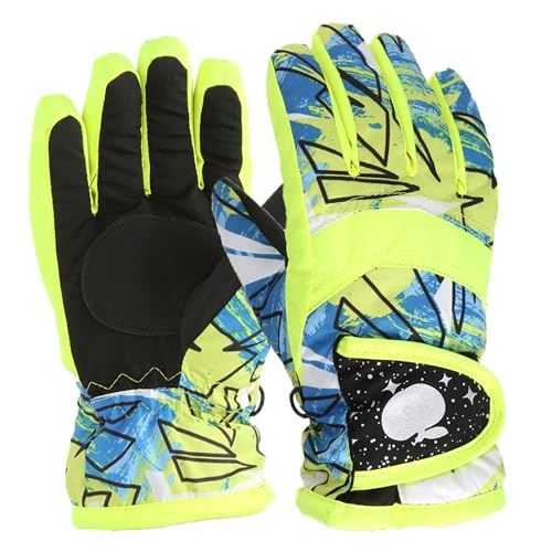 CLeemuziN Kid-Girl Winter Snow-Ski-Gloves Cold-Weather-Mittens Water-Repellent Thermal-Gloves for 3-5T Baby-Boy Outdoor Warm