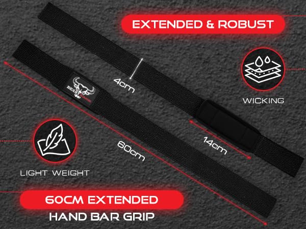 BEAST RAGE Lifting Wrist Straps for Weightlifting, Straps Gym Grip Power Workouts Lifting Straps Padded Cotton Men Women Wrap Lift, Deadlift Bodybuilding Weight Lifting Exercise Straps (Basic)