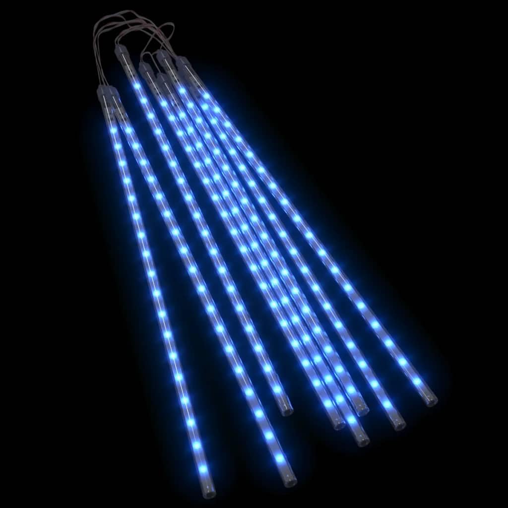 vidaXL Outdoor Indoor LED Lights | 2ft Blue | 36 LEDs per Tube | 8-Piece Energy-Efficient Weather-Resistant Lights | Model 328554
