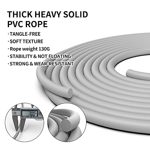PROIRON Jump Rope Double Weighted Skipping Rope 360° Swivel Ball Bearings Tangle-Free Double Fat Burning with Aluminum Han...