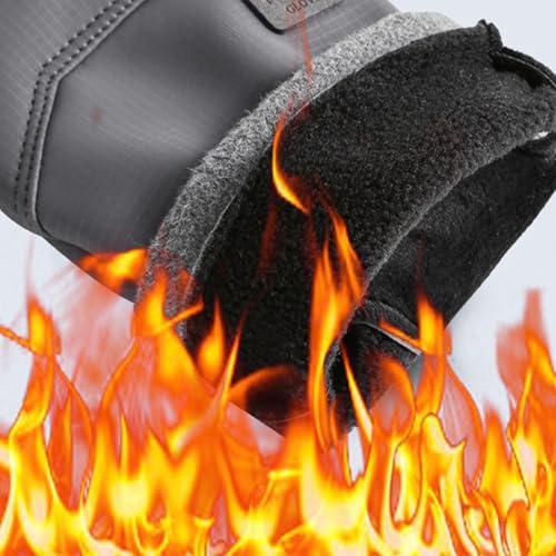 CLeemuziN Men Winter Ski Gloves Cold Weather Thermal Cycling Gloves Touchscreen Snowboard Mitts Non-Slip Outdoor Sports Women