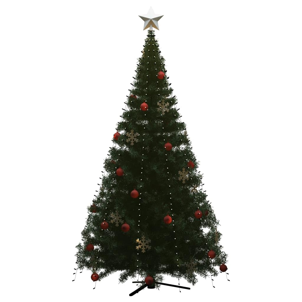 vidaXL Blue LED Tree Lights, 500 LEDs, 196.9in Tall, Water-Resistant, USB Powered, 8 Effects, Indoor/Outdoor