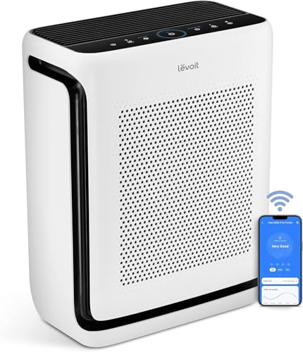 LEVOIT Air Purifiers for Home Large Room Up to 1875 Ft² with Washable Pre-Filter, AHAM VERIFIDE, Air Quality Monitor, HEPA...