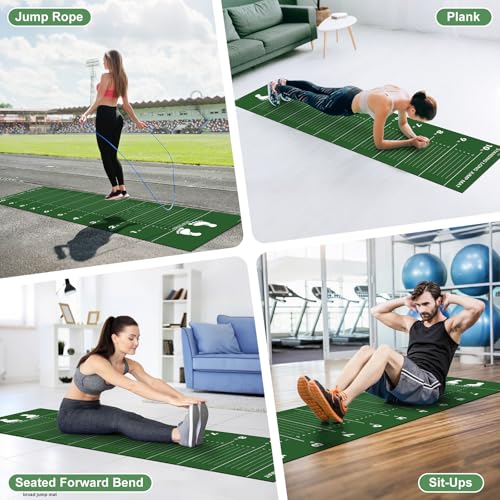 Standing Long Jump Mat, Broad Jump Measurement Mat for Training and Testing, Non Slip Jumping Measurement Tool for Gym, Sc...
