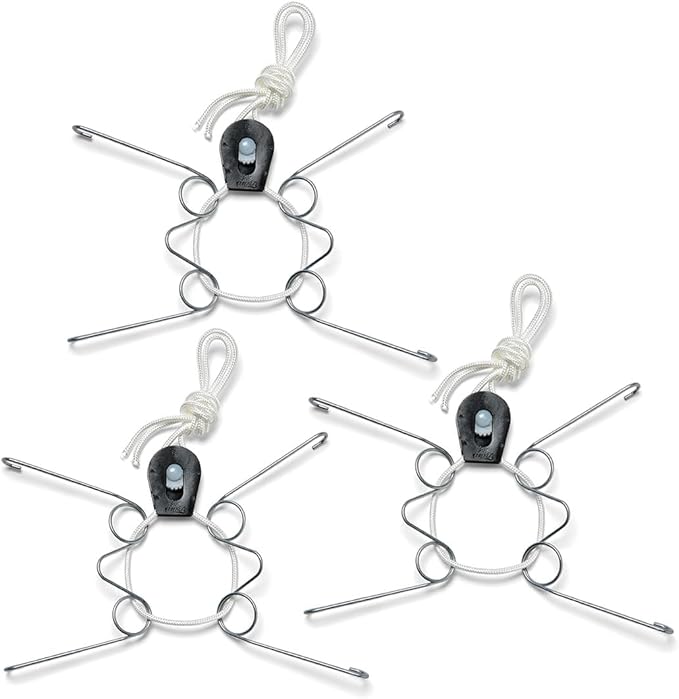 Display Buddie Adjustable Wall Plate Hanger - for Oval Square Round Rectangle Wall Display - Steel - Silicone Hooks - Small 3-Pak 10"-16" up to 8 lbs