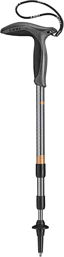 LEKI Super Micro Aluminum Adjustable Lightweight Walking Pole (Single) for Trekking & Hiking