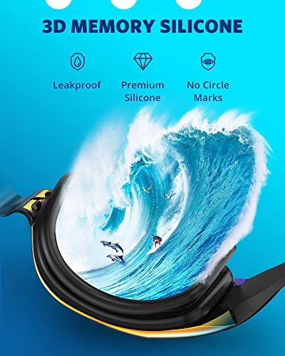 Aegend Swim Goggles, 2 Pack Swimming Goggles No Leaking Adult Men Women Youth
