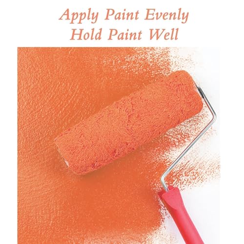 King Origin Paint Roller Covers, 18 Pack, 9 Inch Paint Roller, 3/8 Nap High Dense Roller Covers for Smooth and Textured Ro...