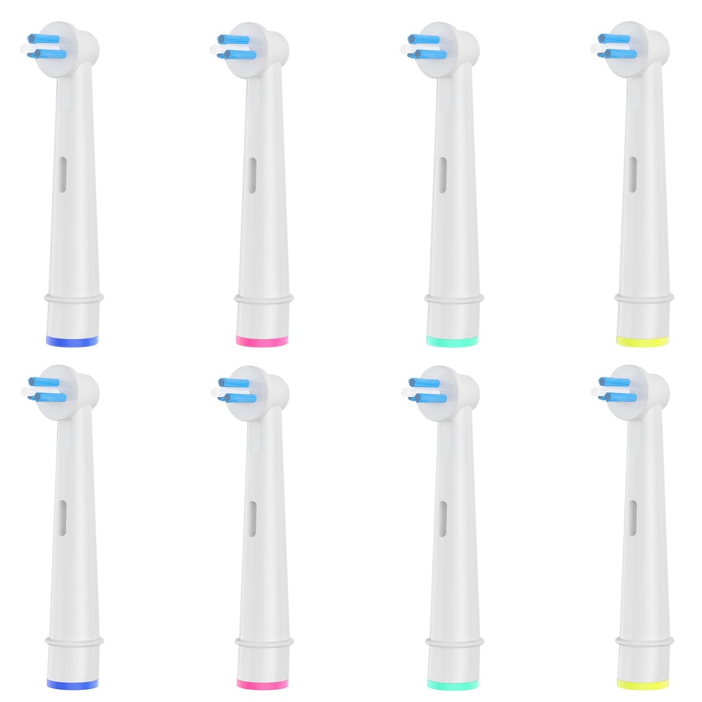 Interspace Toothbrush Heads, Compatible with Braun Oral B Electric Toothbrushes for Cleaning Crevices, Bridges and Implants.(8pcs)