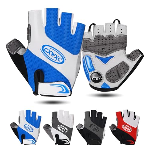 CXWXC Cycling Gloves for Men Women - Breathable Gel Road Mountain Bike Riding Gloves - Anti-Slip Bike Glove for Fitness Cy...