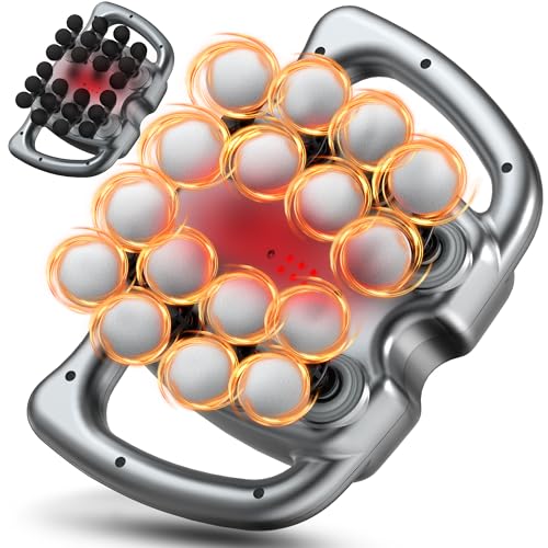 AKALOL Massage Gun, 2IN1 24 & 16 Head Multi Massager Gun Deep Tissue with Red Light, 9 Modes 30 Intensity Levels, Cordless...