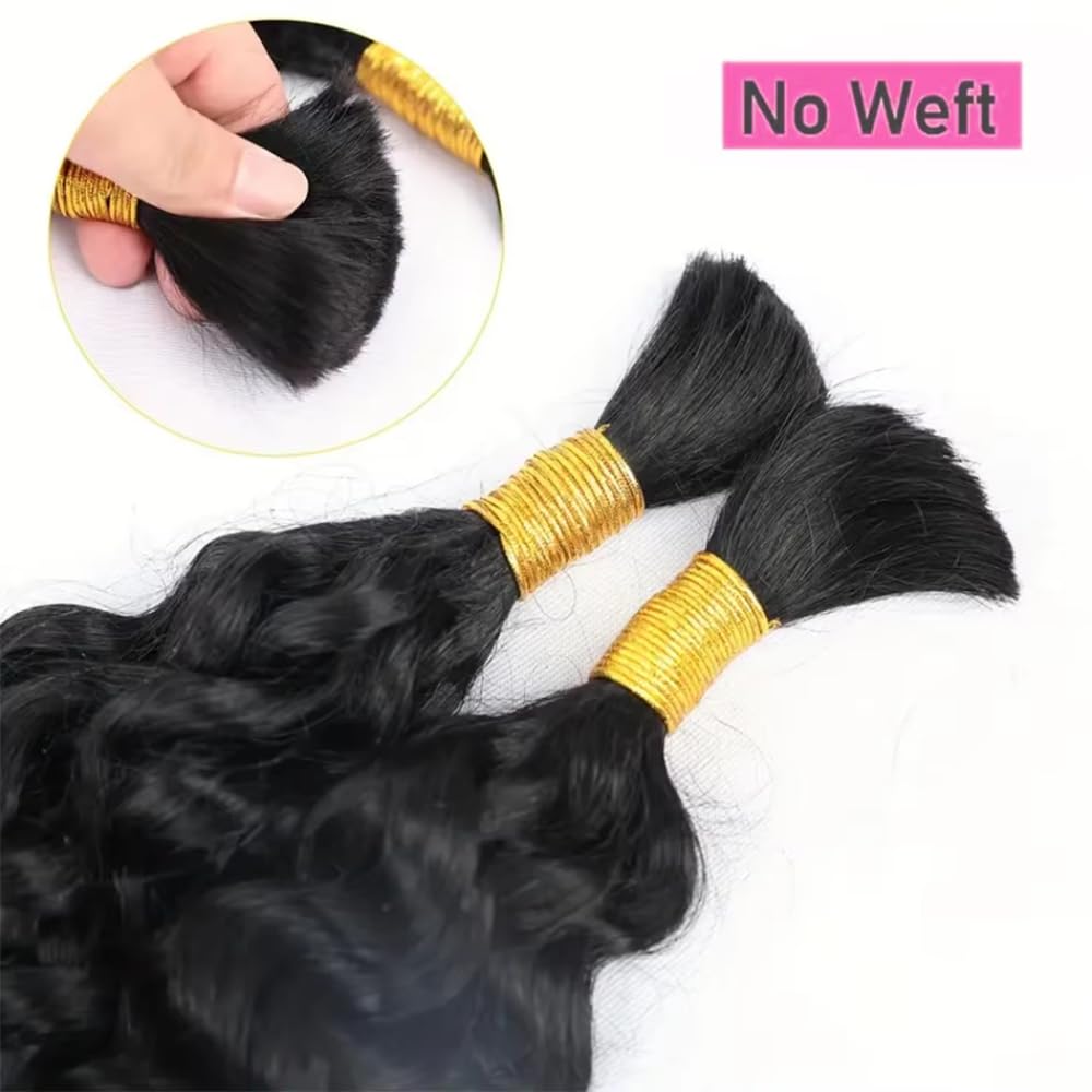 Human Braiding Hair Curly Human Hair Bulk for Braiding No Weft 100% Brazilian Virgin Human Hair Extensions 22 Inch Brazilian Vir