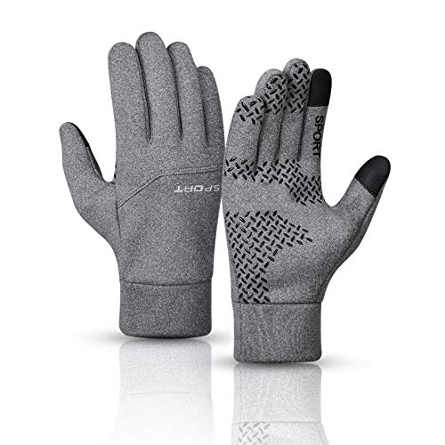 Lorpect Winter Gloves for Men Women Touch Screen Gloves Cold Weather Warm Driving Running Gloves