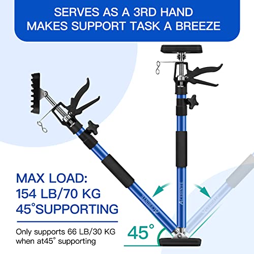4PK Support Pole,Steel Telescopic Quick Adjustable 3rd Hand Support System, Support Rod, Supports up to 154 lbs Constructi...