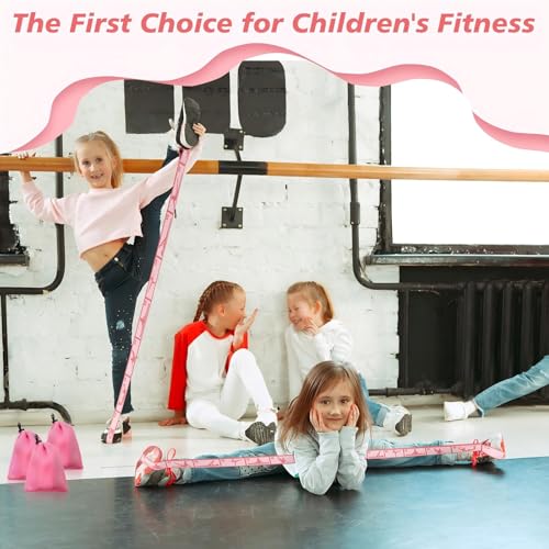 Soulchen 12 Sets Stretching Strap with 8 Loops for Kids Include 12 Storage Bags 12 Children Gymnastics Stretching Strap fo...