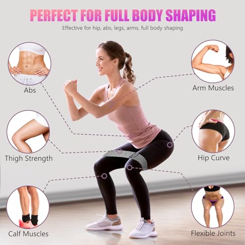 Resistance Bands for Working Out, Exercise Workout Bands for Women & Men, 3 Levels Elastic Stretch Bands for Exercise with...